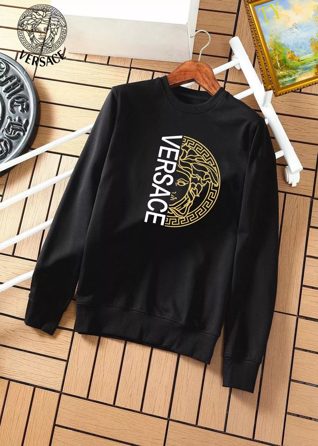 versace sweatshirt manches longues pour homme s_12b2026